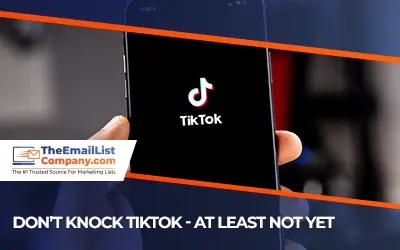 DonΓCOt Knock TikTok ΓCo At Least Not Yet
