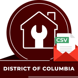 District of Columbia Home Builders and Contractors Email List