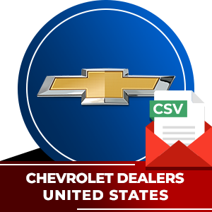 Chevrolet Dealers Email List - United States