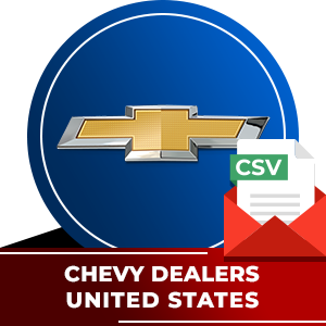 Chevy Dealers Email List - United States