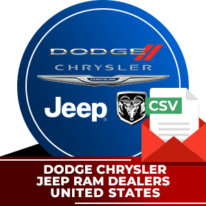 Dodge Chrysler Jeep Ram Dealers Email List - United States