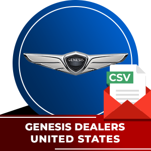 Genesis Dealers Email List - United States