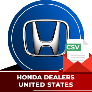 Honda Dealers Email List - United States