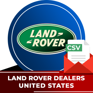 Land Rover Dealers Email List - United States