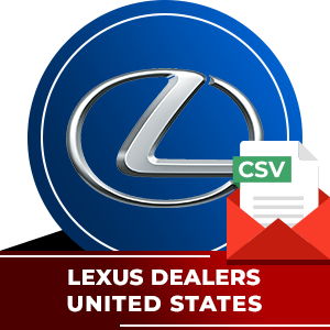 Lexus Dealers Email List - United States