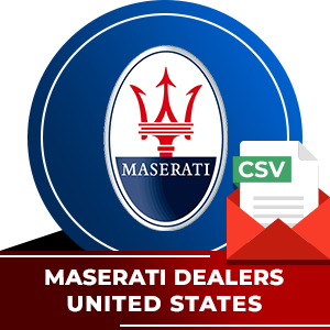 Maserati Dealers Email List - United States
