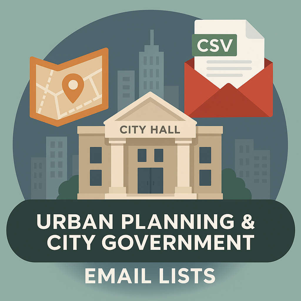Urban Planning City Government Email List