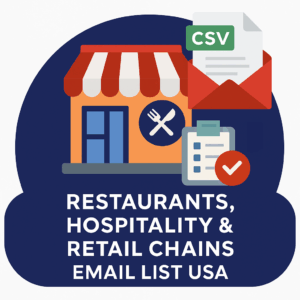 USA restaurants, hospitality, and retail chains contacts—business email list